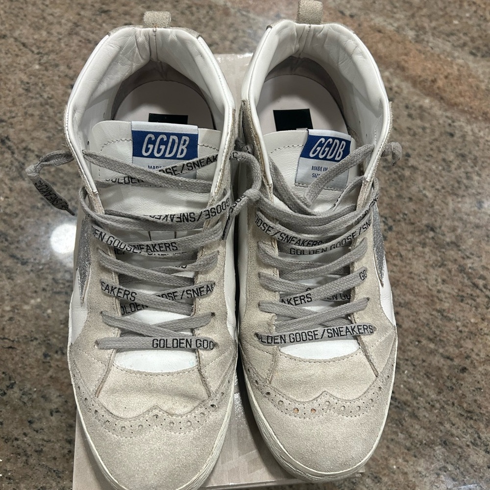 Golden Goose Midstar White Sneakers